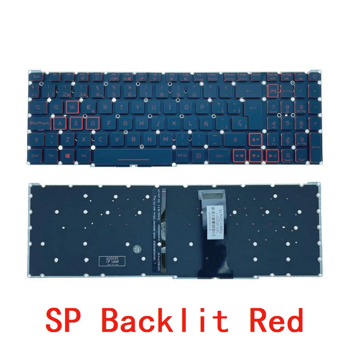 US RU SP BR RGB Keyboard For Acer Nitro 5 AN517-51 AN515-43 AN515-54 AN515-55 7 AN715-51 AN715-52 PH315-52 PH315-54 Acer laptop repair parts