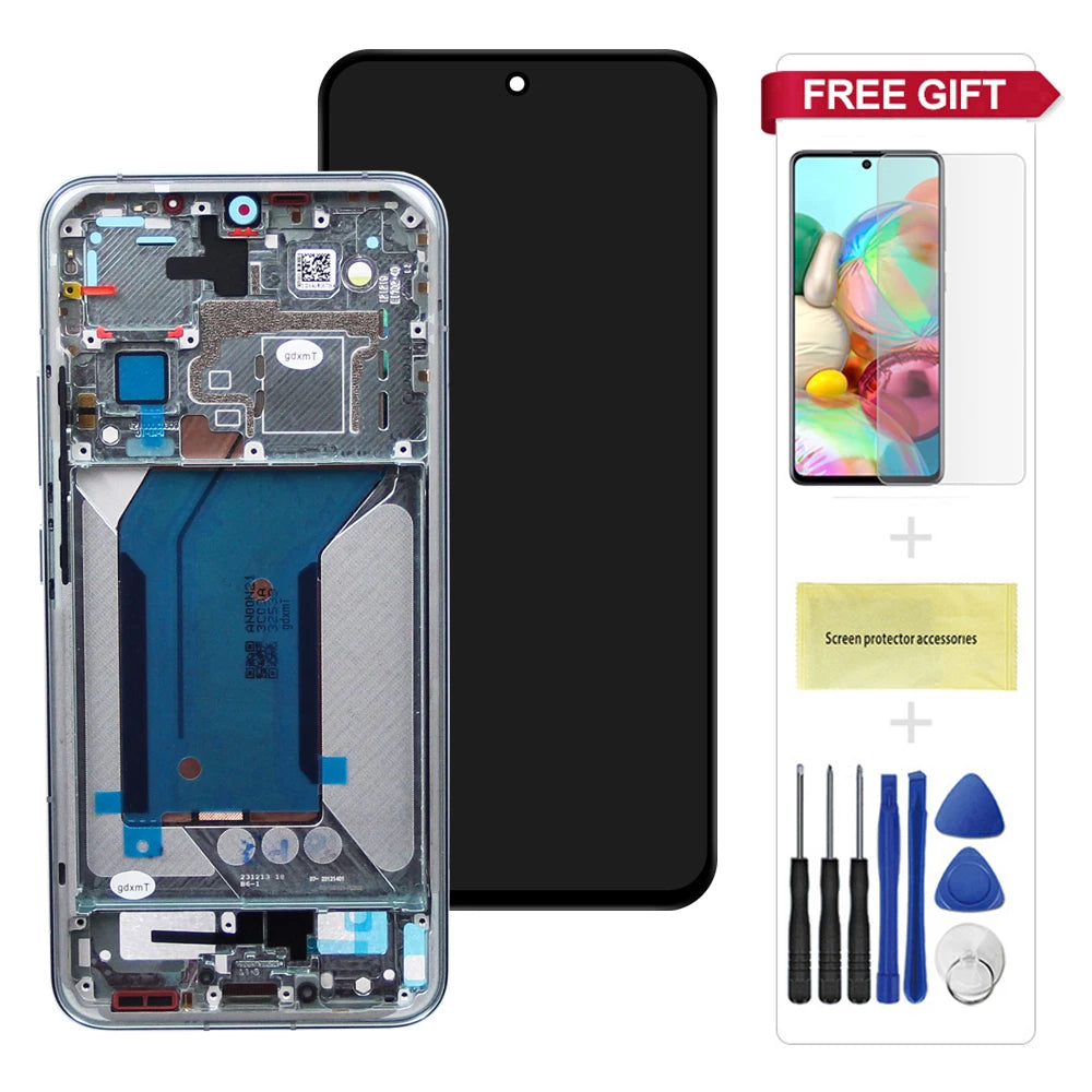6.36'' AMOLED Replacement For Xiaomi Mi 14 LCD Display Touch Screen for Mi 14 23127PN0CC, 23127PN0CG LCD Parts Xiaomi phone repair parts