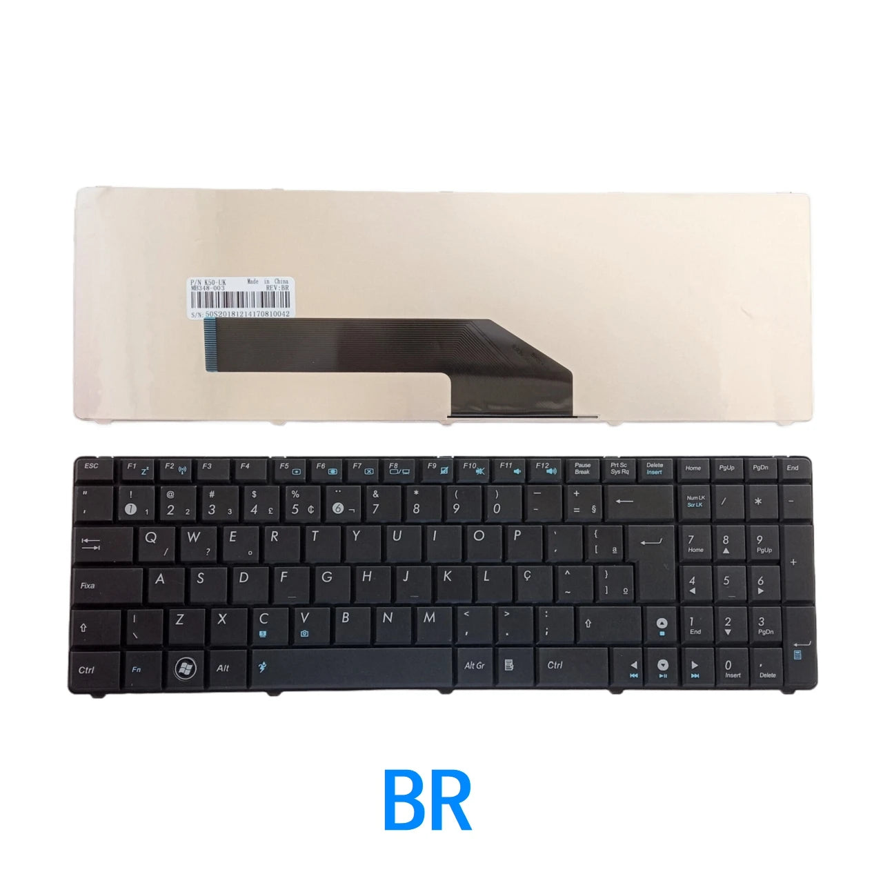 New US Russian Spanish Arab Brazil Laptop Keyboard For ASUS K50 K50I K50IJ K50C K50AB K50AD K50AF K50IN P50 P50IJ ASUS laptop repair parts