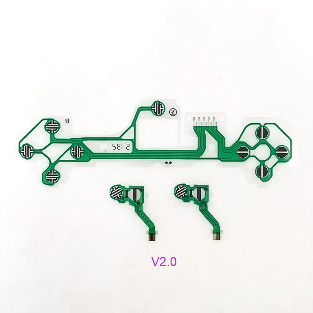 1-20set For PS2 PS3 PS4 Pro Slim JDS 030 040 050 Controller Conductive Film Keypad Flex Cable For PS5 Circuit Board Game console repair parts