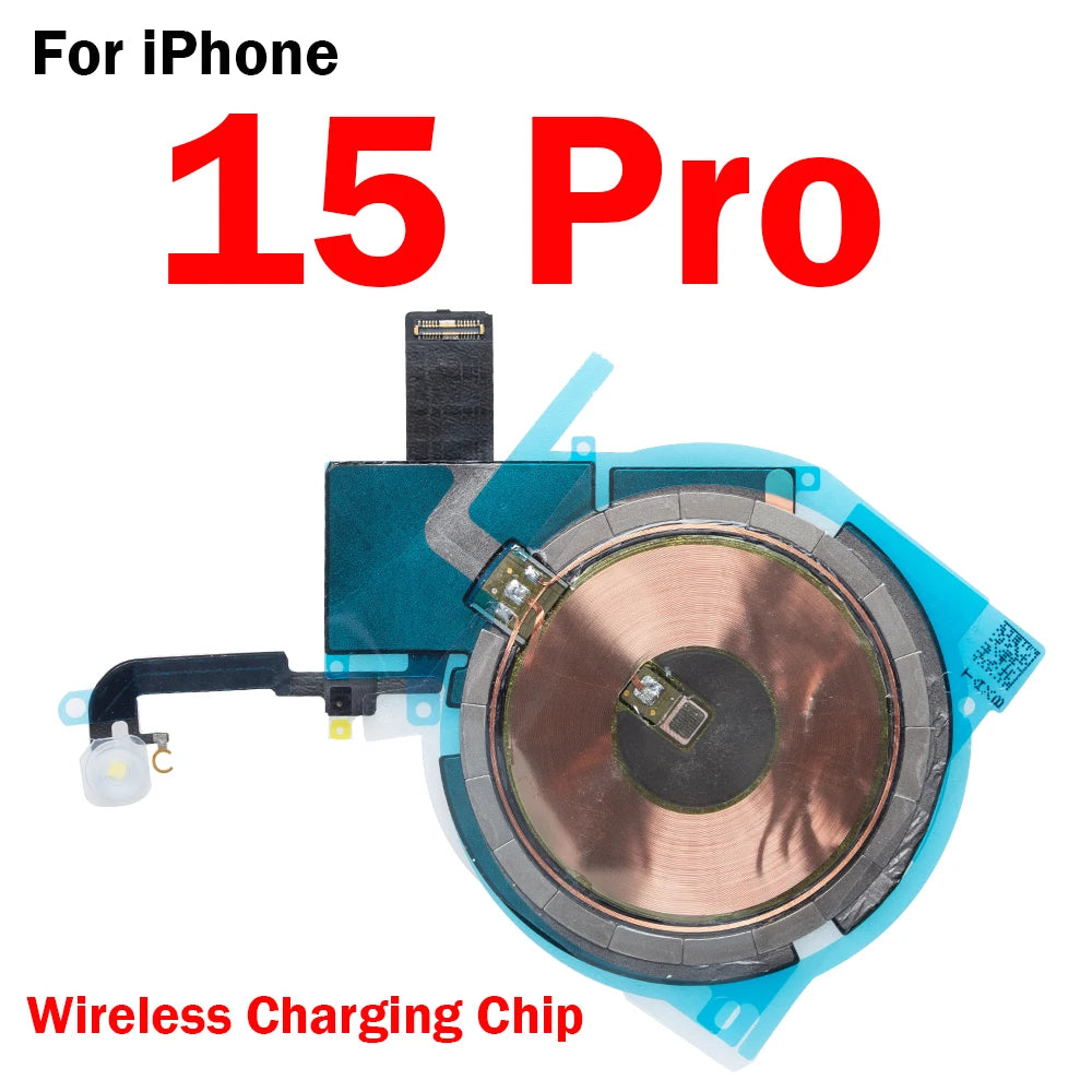 Wireless Charging Coil NFC Antenna Replacement With Led Flash Light Flex Cable For iPhone  15  Plus 16 Pro  Max Parts iPhone phone repair parts