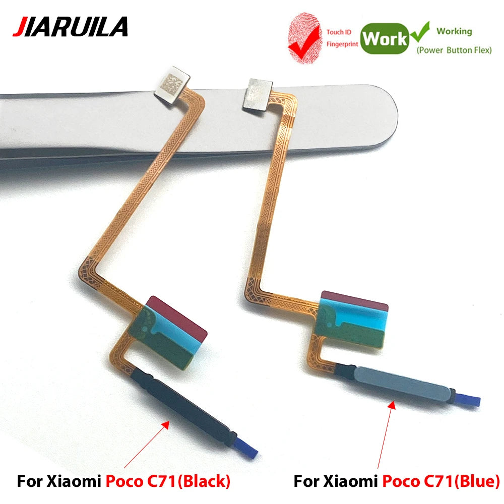 Home Button FingerPrint Touch ID Sensor Flex Cable Ribbon For Xiaomi Poco C50 C55 C65 C71 Replacement Parts Xiaomi  Xiao mi phone repair parts
