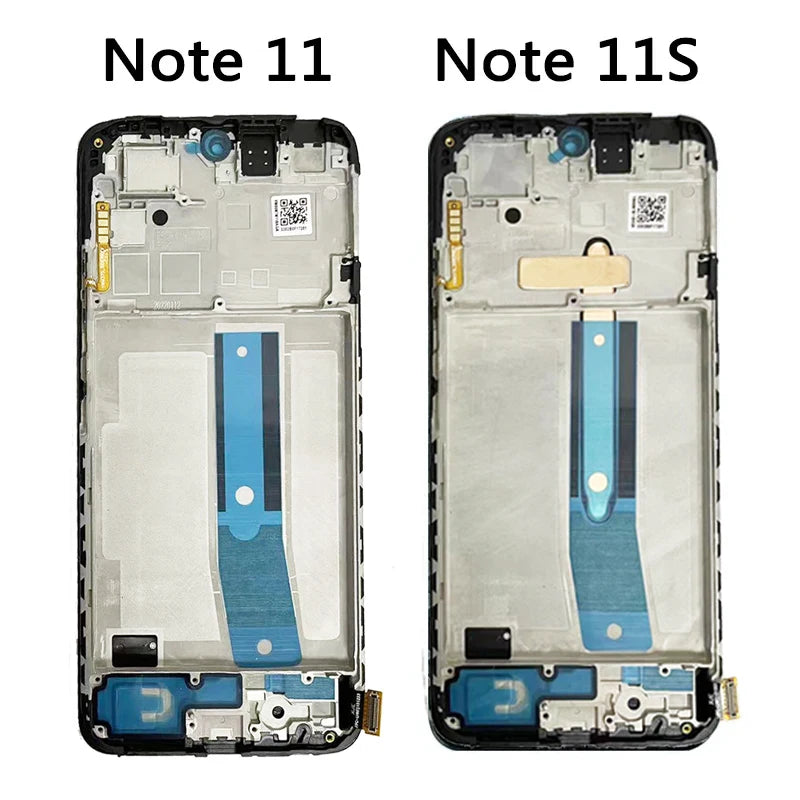 AMOLED LCD For Redmi Note 11 LCD For Xiaomi Redmi Note 11 Display Note11 2201117TG Screen Touch Glass Digitizer  With Frame Xiaomi phone repair parts