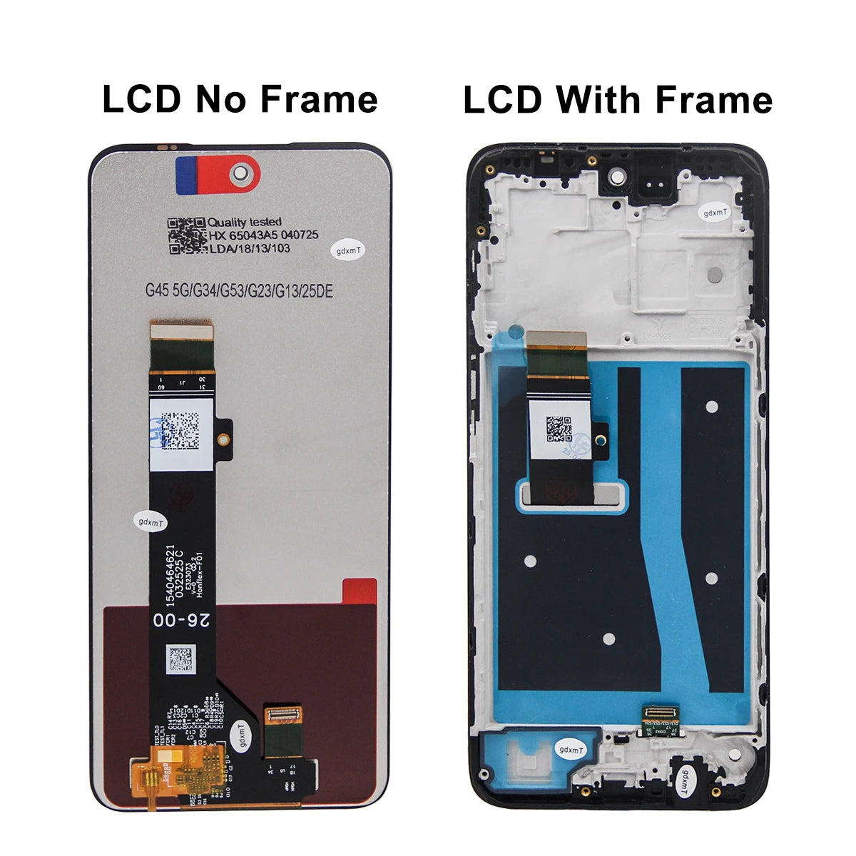 6.5'' Super Screen For Motorola Moto G53 LCD Display Touch Screen Digitizer Assembly With Frame For Moto G53 Replacement Parts Motorola phone repair parts