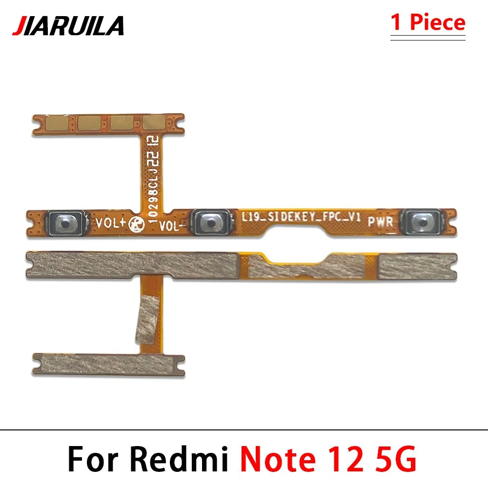 Power On Off Volume Side Button Key Flex Cable For Xiaomi Redmi Note 12 13 14 Pro Plus 4G 5G  Xiaomi  Xiao mi phone repair parts