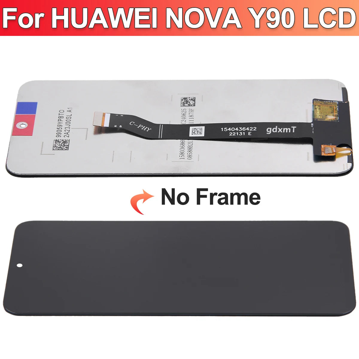 New Y90 LCD For Huawei Nova Y90 CTR-LX2 Screen Display LCD+Touch Panel Digitizer Frame For NovaY90 CTR-LX1 LCD Assembly HUAWEI phone repair parts