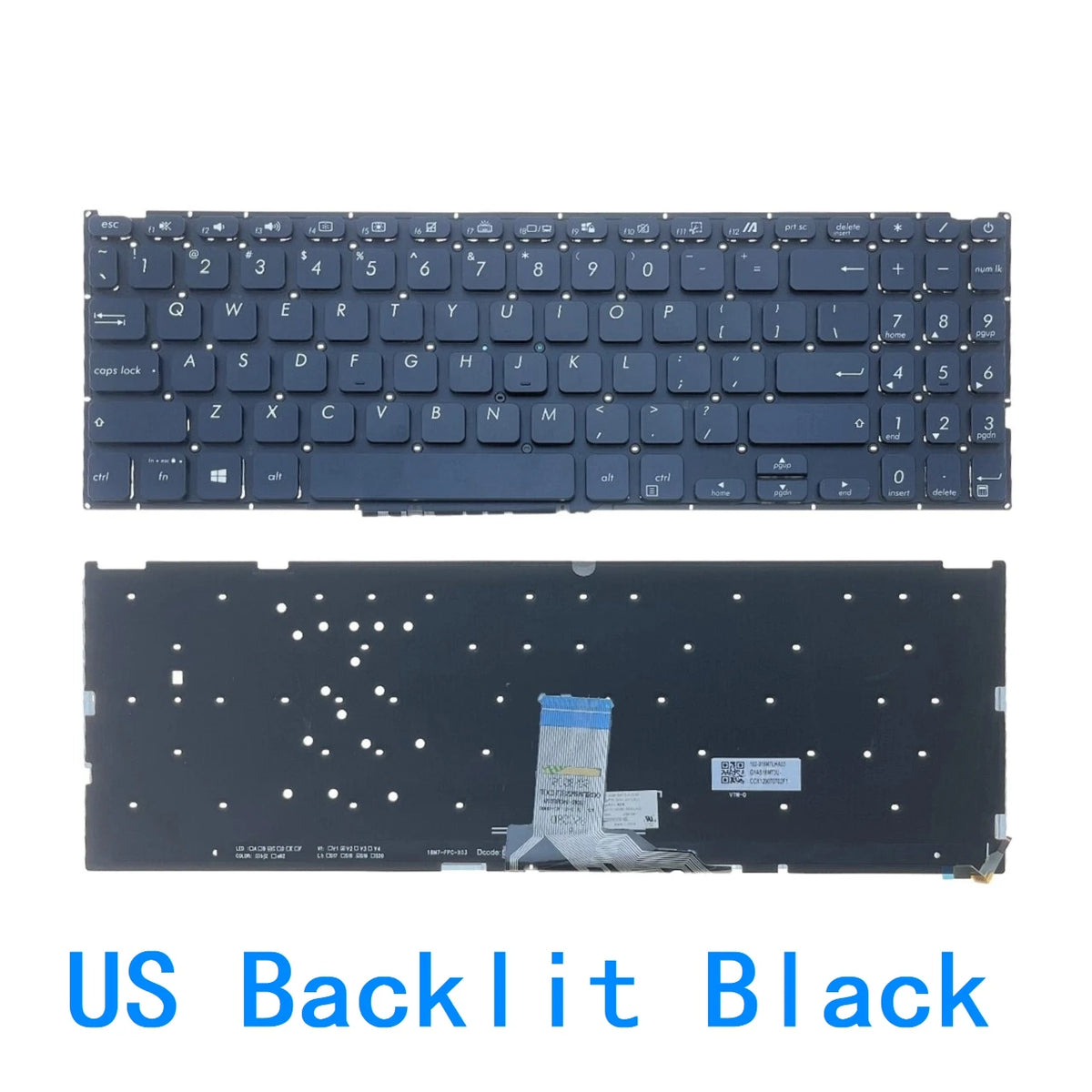 US RU SP Backlit Keyboard For ASUS Vivobook X509 X515 M509 X509F X509U X509UM X509FA MA M509 V5000D V5000F V5000 V5000FL ASUS laptop repair parts