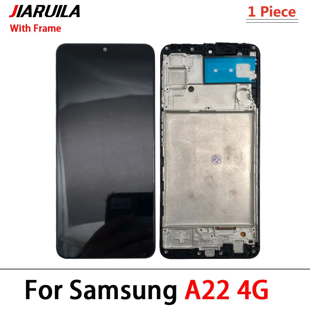 5Pcs, New Display Screen for Samsung A22 A32 A33 A53 4G 5G LCD Touch Screen Digitizer Assembly With Front Housing A Frame Samsung phone repair parts