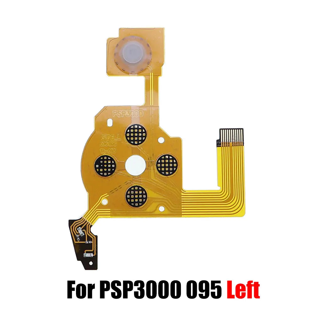 Replacement  L R Left Right Conductive Film Flex Cable Volume Button PCB Keypad Ribbon Cable For PSP 1000 2000 PSP3000 095 Game console repair parts