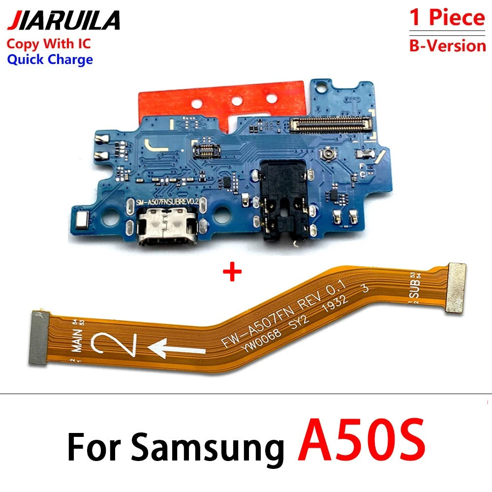 USB Charging Port Dock Charger Connector Main Board Flex Cable For Samsung A10 A20 A30 A50 A70 A31 A51 A71 A10s A20s A30s A21s Samsung phone repair parts
