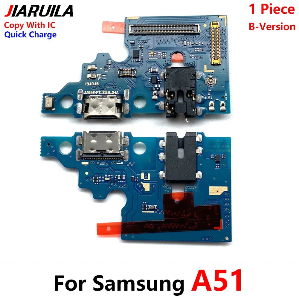 30Pcs USB Charger Charging Dock Port Connector Flex Cable For Samsung A10 A20 A30 A50 A01 A11 A21s A31 A51 A10s A20s A30s A50s Samsung phone repair parts