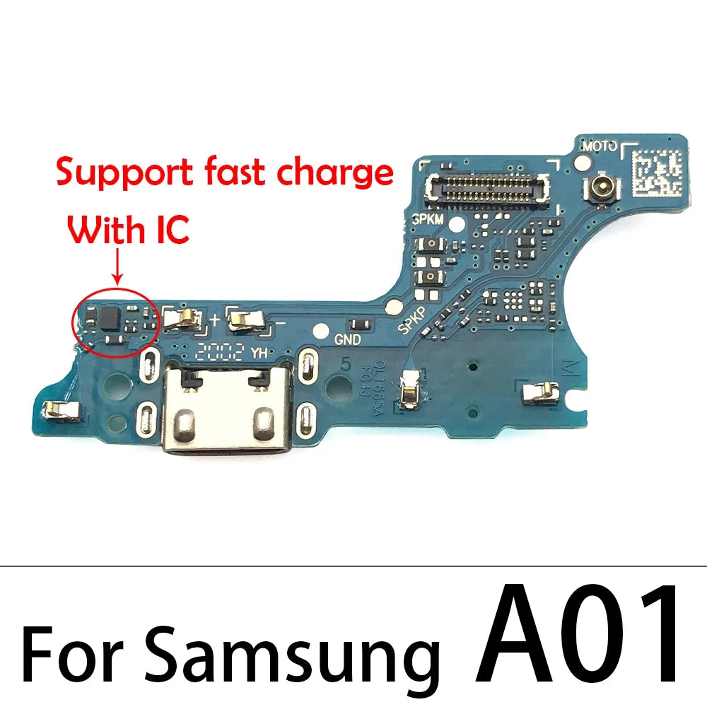 New For Samsung A10 A20 A30 A50 A70 A01 A11 A31 A51 A71 A21s A03 A03s USB Charger Port Dock Connector Charging Board Flex Cable Samsung phone repair parts