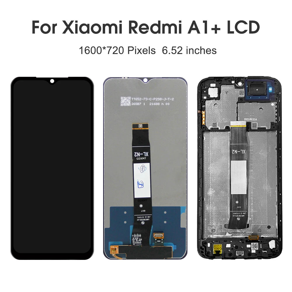 6.52“ For Xiaomi Redmi A1 Plus 220733SFG Screen, LCD Touch Screen Digitizer Assembly For Redmi A1+ Display Replacement Parts Xiaomi phone repair parts