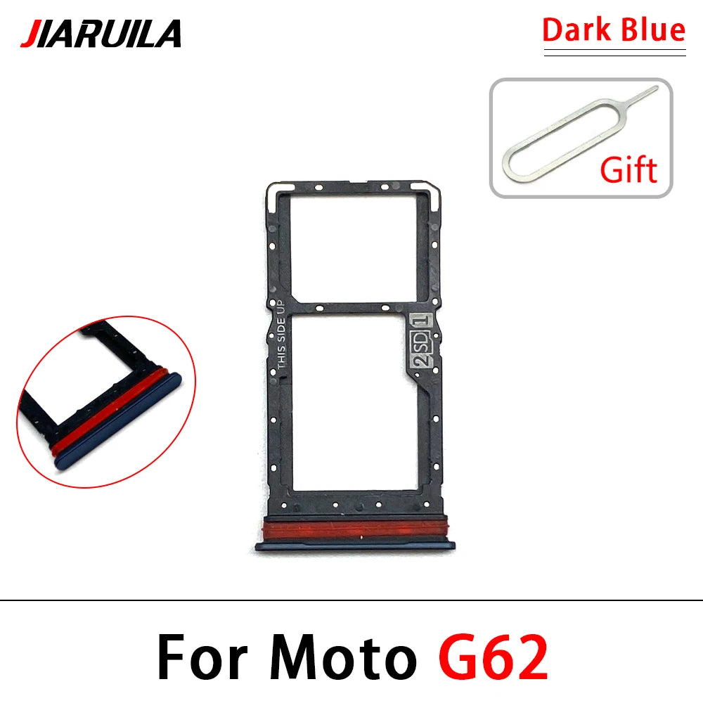 New For Motorola Moto G31 G51 G22 G32 G52 G62 G72 G71 SIM Card Slot SD Card Tray Holder Adapter Motorola phone repair parts