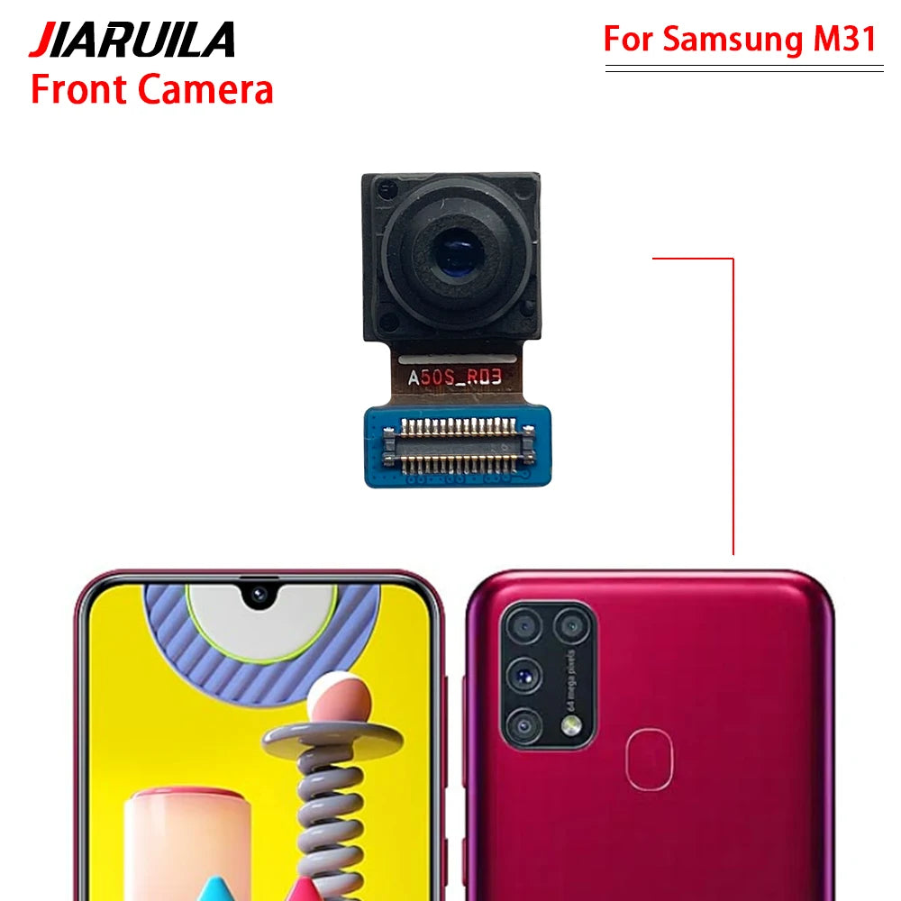 For Samsung M30 M13 M23 M53 M31 M32 M62 4G 5G Front Camera Flex With Back Rear Camera Module Flex Cable Samsung phone repair parts