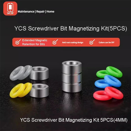 YCS Screwdriver Bit Magnetizing Kit Mobile Phone Repair Special Screwdriver Bit Magnetizer With Magnetic Ring And Magnet Professional Repair Tools