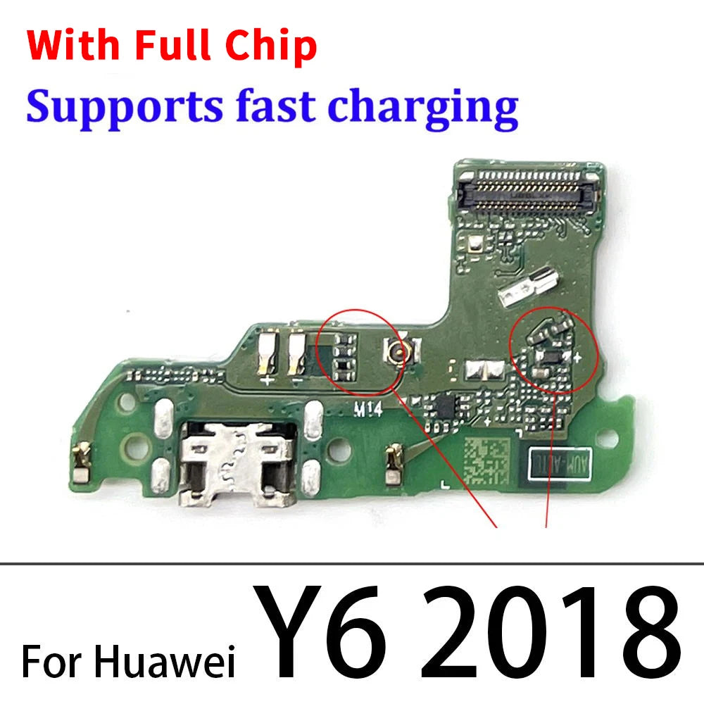 Dock Connector USB Charger Charging Port Board Flex Cable For Huawei Y5 Y6 Y7 Y9 Prime 2017 2018 2019 Y6s Y6P Y7P Y8s Y8P Y9s Huawei phone repair parts