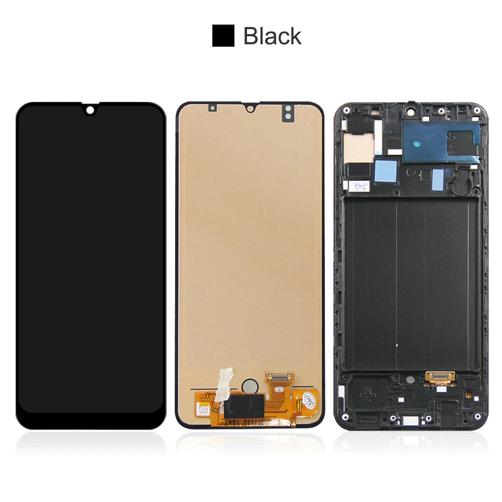 A30 Display Screen With Frame for Samsung Gaxlay A30 A305 A305F A305F/DS Lcd Display Touch Screen Digitizer Replacement Samsung phone repair parts