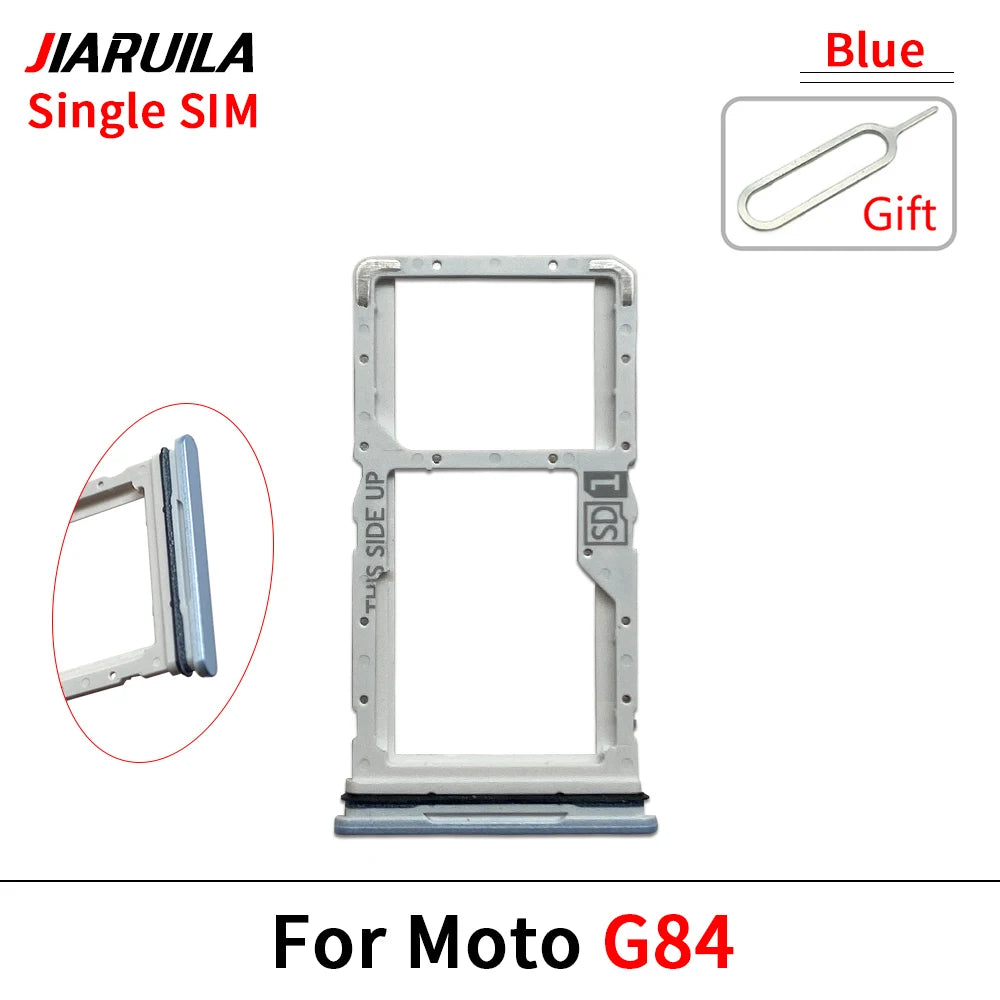 Micro Nano SIM Card Holder Tray Slot Holder Adapter Socket For Motorola Moto G13 G23 G53 G73 G84 Motorola phone repair parts