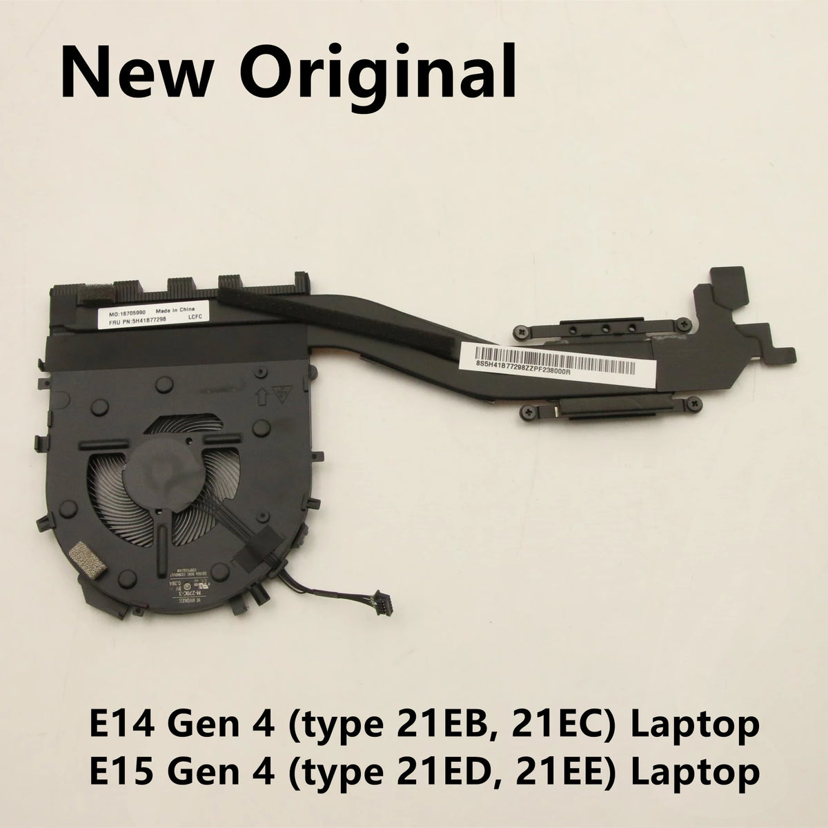 New Original For Laptop Lenovo ThinkPad E14 Gen4 E15 Gen4 CPU Cooling Fan Heatsink Radiator UMA PN:5H41B77297 5H41B77298 Lenovo laptop repair parts