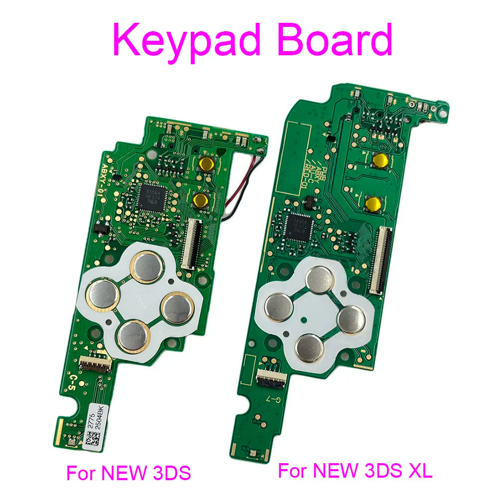 1set For New 3DS ABXY Button Keypad PCB Board For NEW 3DS XL LL Power ON OFF Board Replacement Parts Game console repair parts