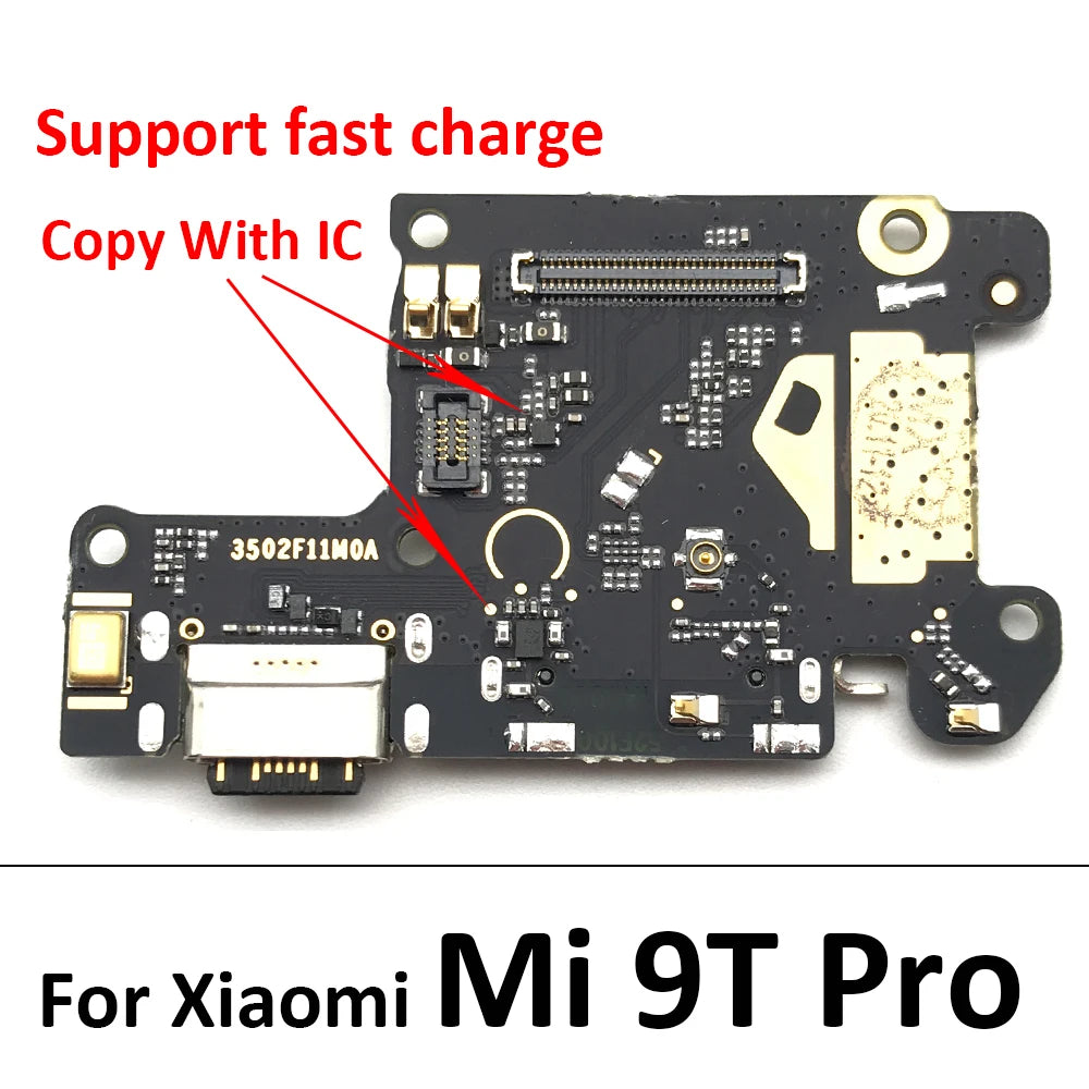 10Pcs,Dock Connector USB Charger Charging Port Flex Cable Board For Xiaomi Mi 9T 10 10T 11 11T 12 12T 13 13T Lite Pro A1 A2 Lite  Xiaomi  Xiao mi phone repair parts