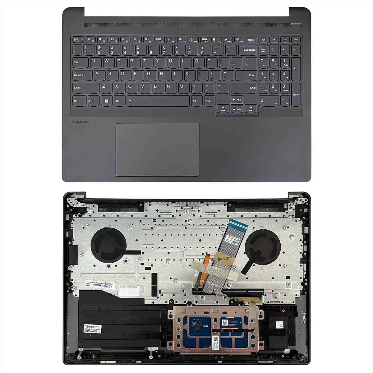 Upper case keyboard for Lenovo Xiaoxin PRO 16ACH IHU 2021 ideapad 5 Pro-16IHU6 topcase palmrest cover touchpad 5CB1C81089 5CB1C75002 Lenovo laptop repair parts
