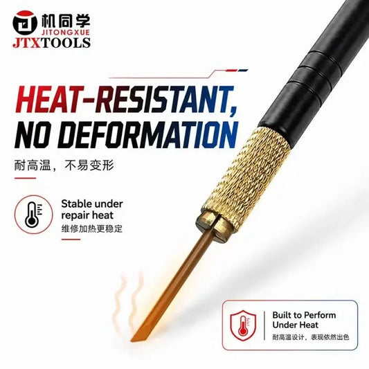 JTX CK‑1 CPU Glue Removal Knife IC Chip Scraper No Damage Circuits High Temperature Resistant Tool for Phone Motherboard Repair Professional Repair Tools