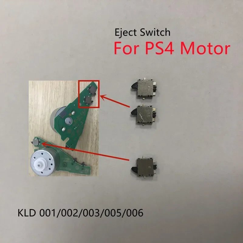 Replacement for PS4 Console Drive Insert Eject Media Disc Detection Sensor Switch Set Fits Motor KLD 001/002/003/005/006 KLD-002 Game console repair parts
