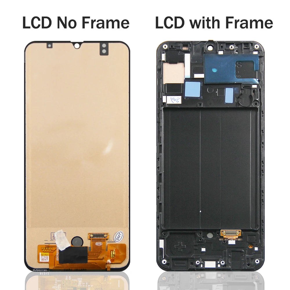 A50 Display Screen With Frame Assembly for Samsung Galaxy A50 A505 A505F/DS LCD Display Digital Touch Screen Replacement Samsung phone repair parts