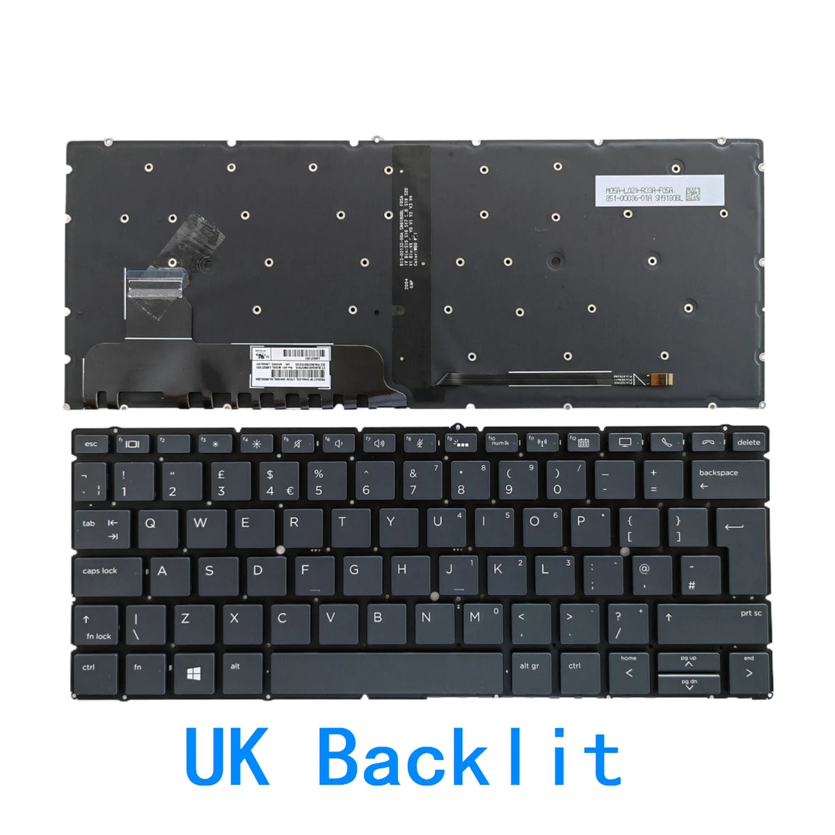 New US UK Language  Backlit Keyboard For HP 830 G6/835 G6/730 G6/735 G6 HSN-I22C zhan X13 G2 Notebook PC Replacement Keyboard  HP laptop repair parts