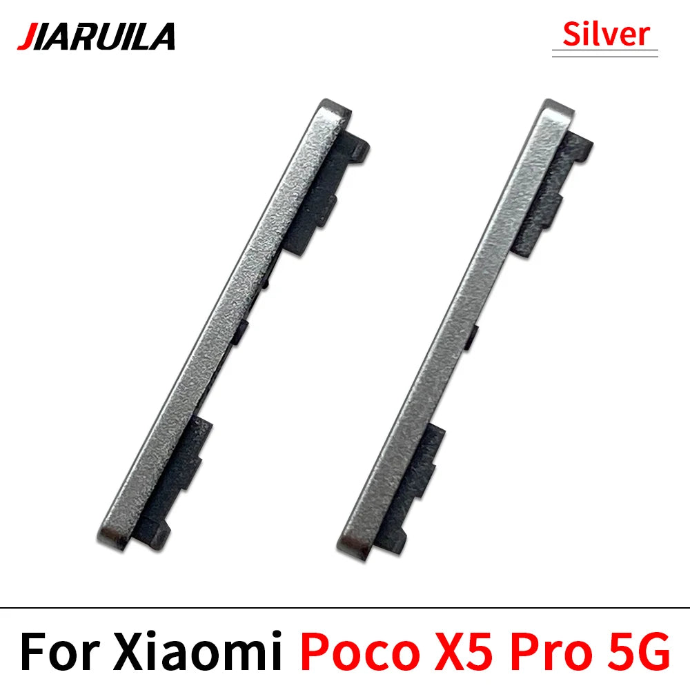 Side Key Power and Volume Button For Xiaomi Poco X4 X5 X6 Pro 5G Replacement Parts Xiaomi  Xiao mi phone repair parts