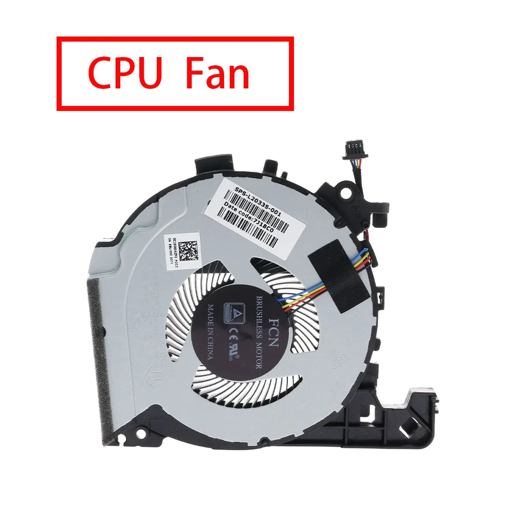 Original Fan  L20335-001 For HP Pavilion 15 CX CX0049NR CX0071NR CPU Cooling Fan HP laptop repair parts