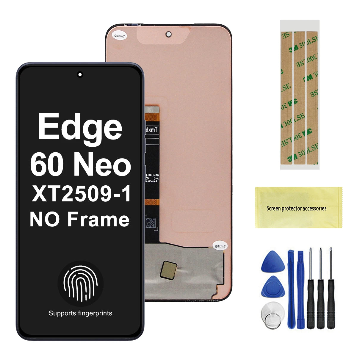 6.36'' AMOLED For Motorola Edge 60 Neo LCD XT2509-1 Display Touch Screen Digitizer Assembly For Moto Edge60 Neo LCD Motorola phone repair parts