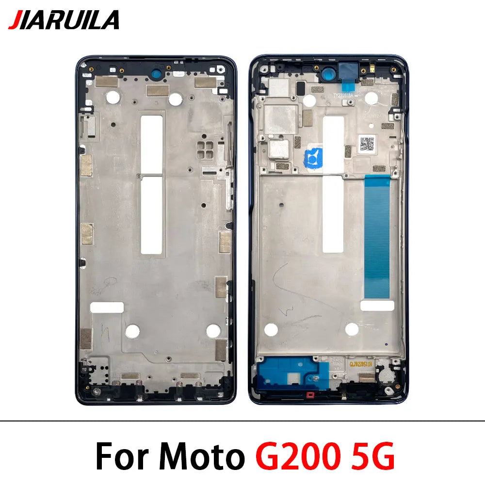 New For Motorola Moto G10 G20 G30 G50 G60 G60S G100 G200 Housing Middle Frame Bezel Plate Cover Motorola phone repair parts