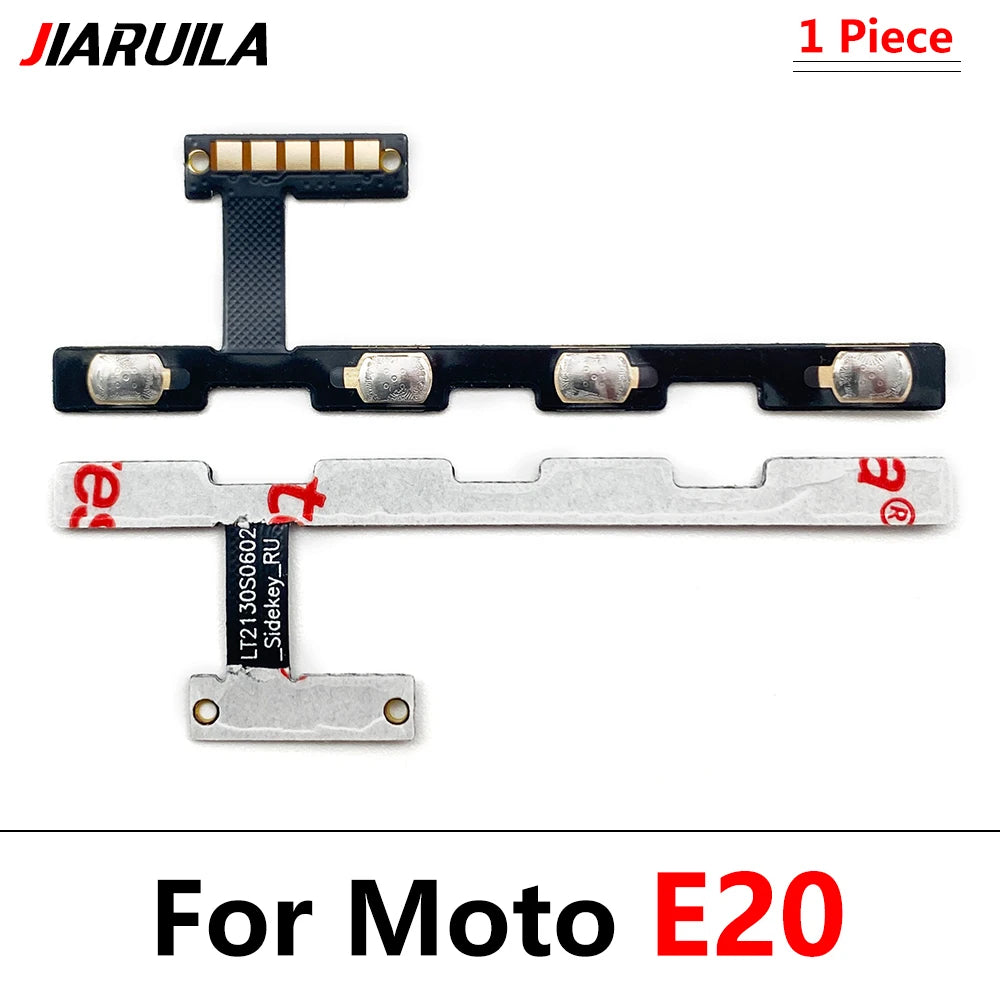 Power On Off Button Volume Side Key Flex Cable For Motorola Moto E13 E22 E32 E5 E6 E6s E7 Plus Power Play Go E20 E30 E40 Motorola phone repair parts