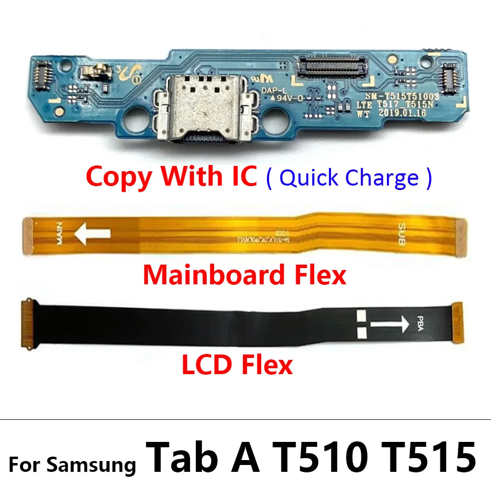New For Samsung Tab A 10.1 SM-T510 T515 T510 Main board Motherboard Connector LCD Display Flex Cable Samsung phone repair parts