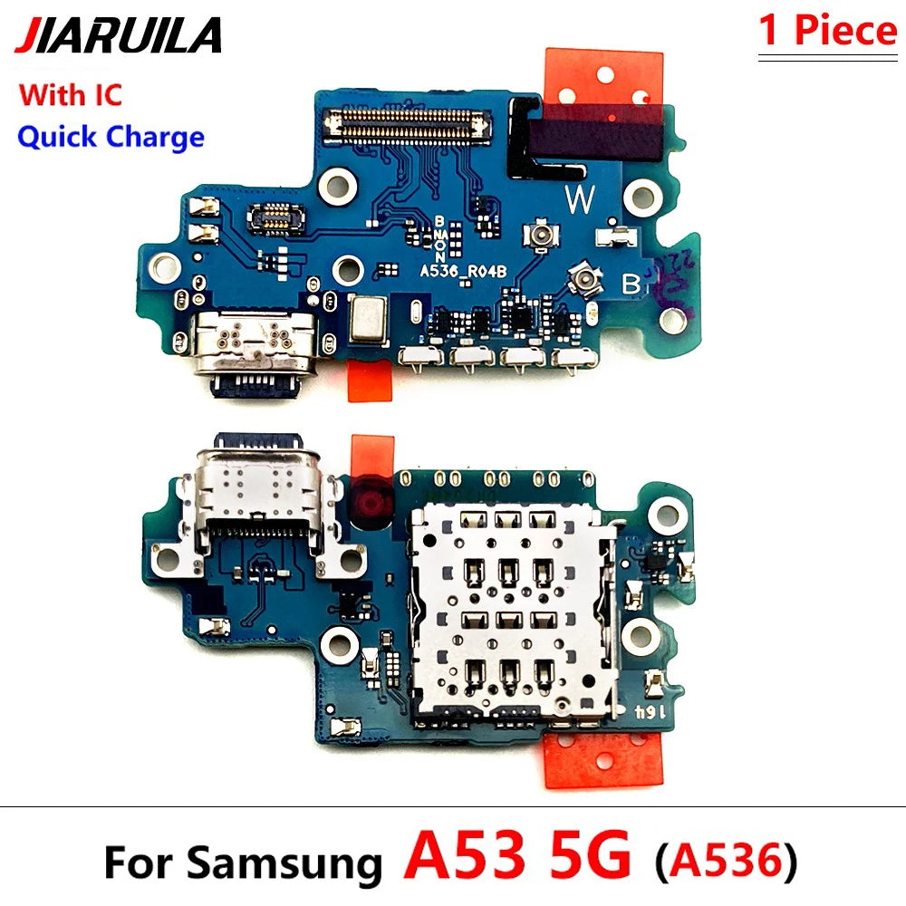 10Pcs USB Charge Port Dock Connector Charging Board Flex Cable For Samsung A03 Core A02 A02s A03s A13 A12 A22 A32 A33 A53 4G 5G Samsung phone repair parts