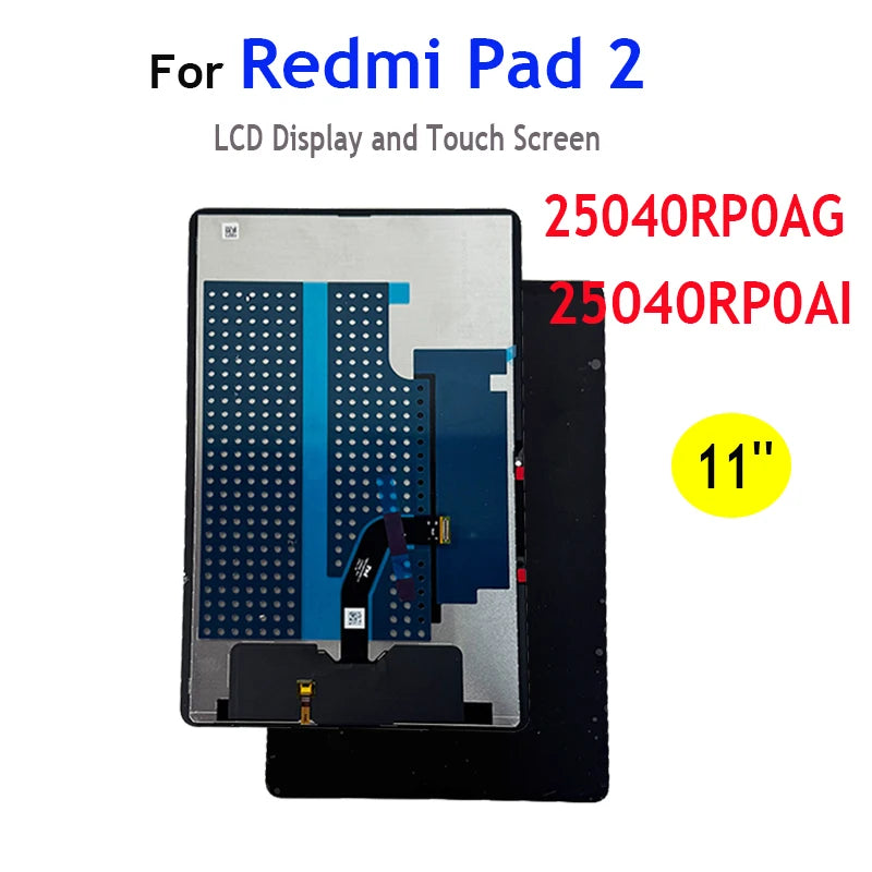11" LCD Screen For Xiaomi Redmi Pad 2 LCD Display Touch Screen Digitizer Assembly For Redmi Pad2 25040RP0AG, 25040RP0AI LCD Xiaomi Tablet repair parts