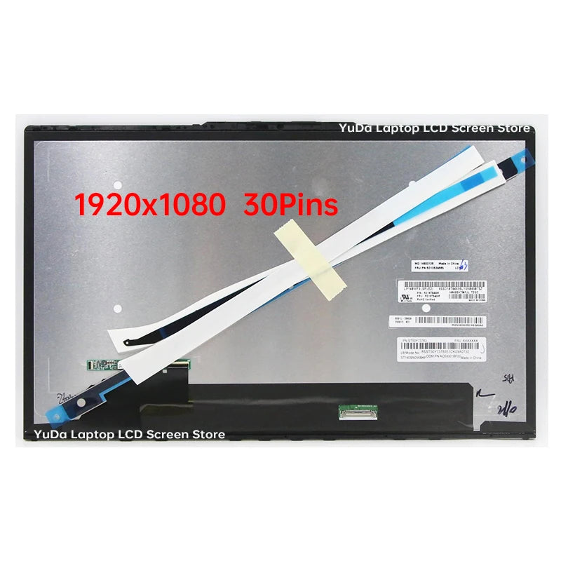 14 Inch Laptop LCD Touch Screen For Lenovo ideapad Yoga 9-14ITL5 Type 82BG Digitizer + With Frame Assembly Replacement FHD / UHD Lenovo laptop repair parts
