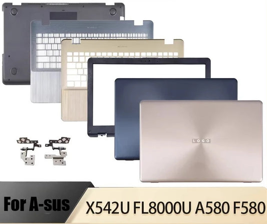 Cover Case for ASUS X542U FL8000U A580 F580 LCD top back housing cover bezel frame bottom case hinge upper palmrest Shell