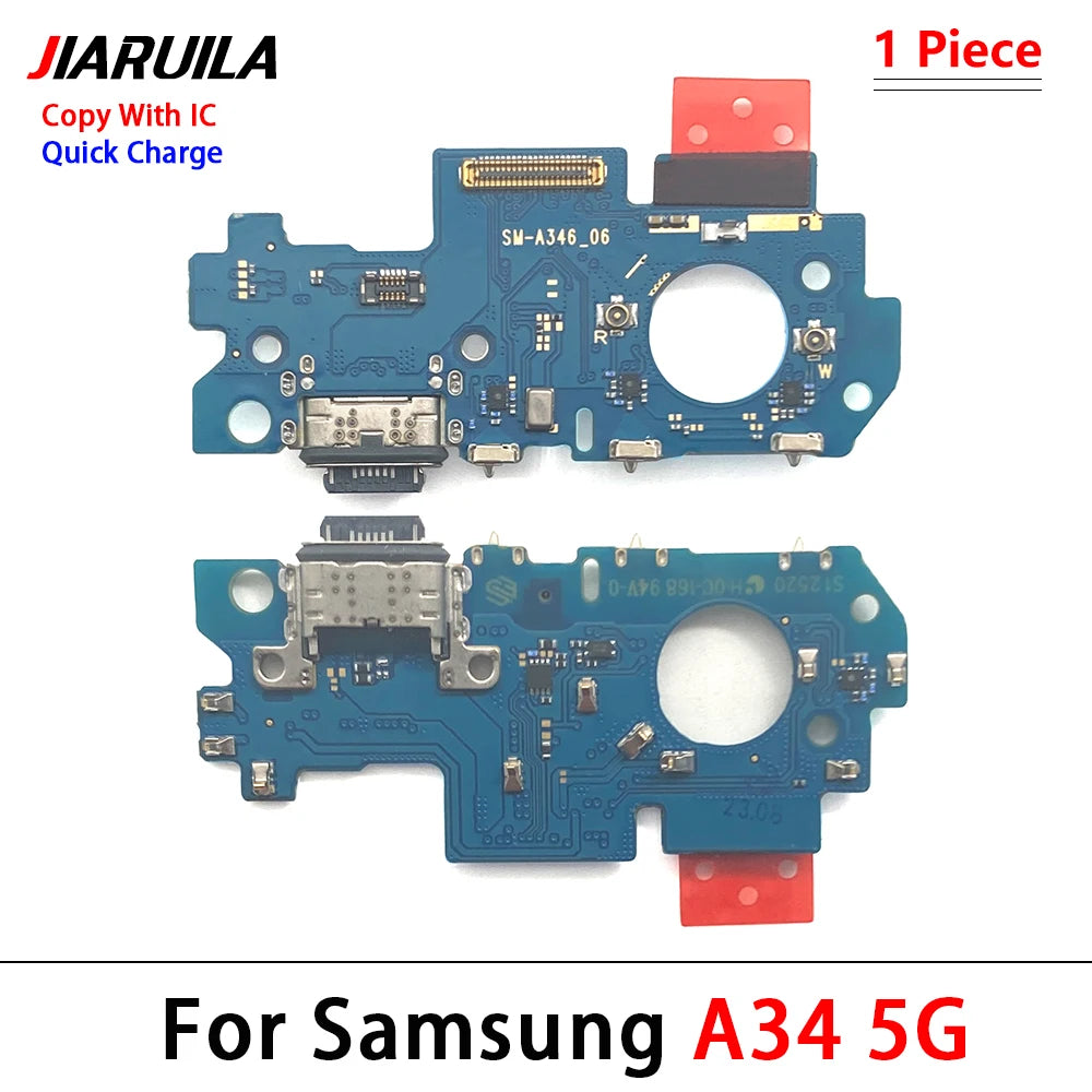 For Samsung A13 A13s A14 A24 A54 A23 A34 A42 4G 5G A04 A04s A04E USB Charging Port Micro Dock Connector Board Flex Cable Samsung phone repair parts