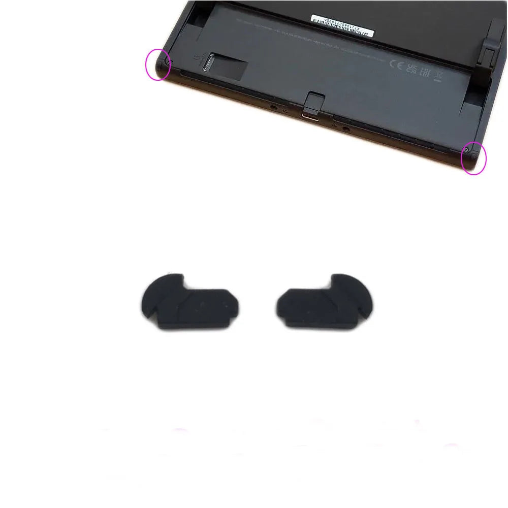 Metal Hinge With Back Cover For Nintendo Switch OLED Power Volume Buttons For OLED Anti-slip Pad Dust Net Bracket Replacement Game console repair parts