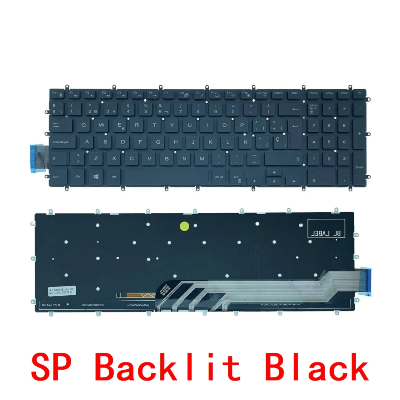 US RU SP AR BR Backlit Keyboard For Dell Inspiron 15-7000 5567 5570 7566 7567 7568 7577 P72F 5665 5568 3582 G3 3579 3779 G5 5587Dell laptop repair parts