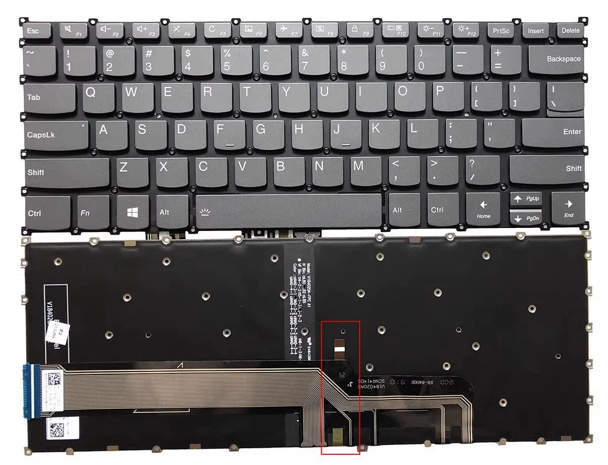 Upper case keyboard for Lenovo Xiaoxin AIR 14IWL 2019 S540-14IWL S550-14-API  topcase palmrest keyboard cover touchpad assembly Lenovo laptop repair parts