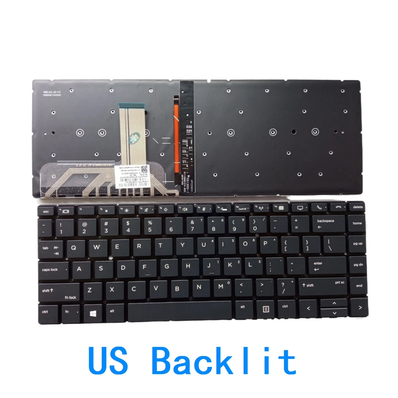 New US Russian UK Language  Backlit Keyboard For HP EliteBook x360 1040 G4 1040 G5 Notebook PC Replacement Keyboard  HP laptop repair parts