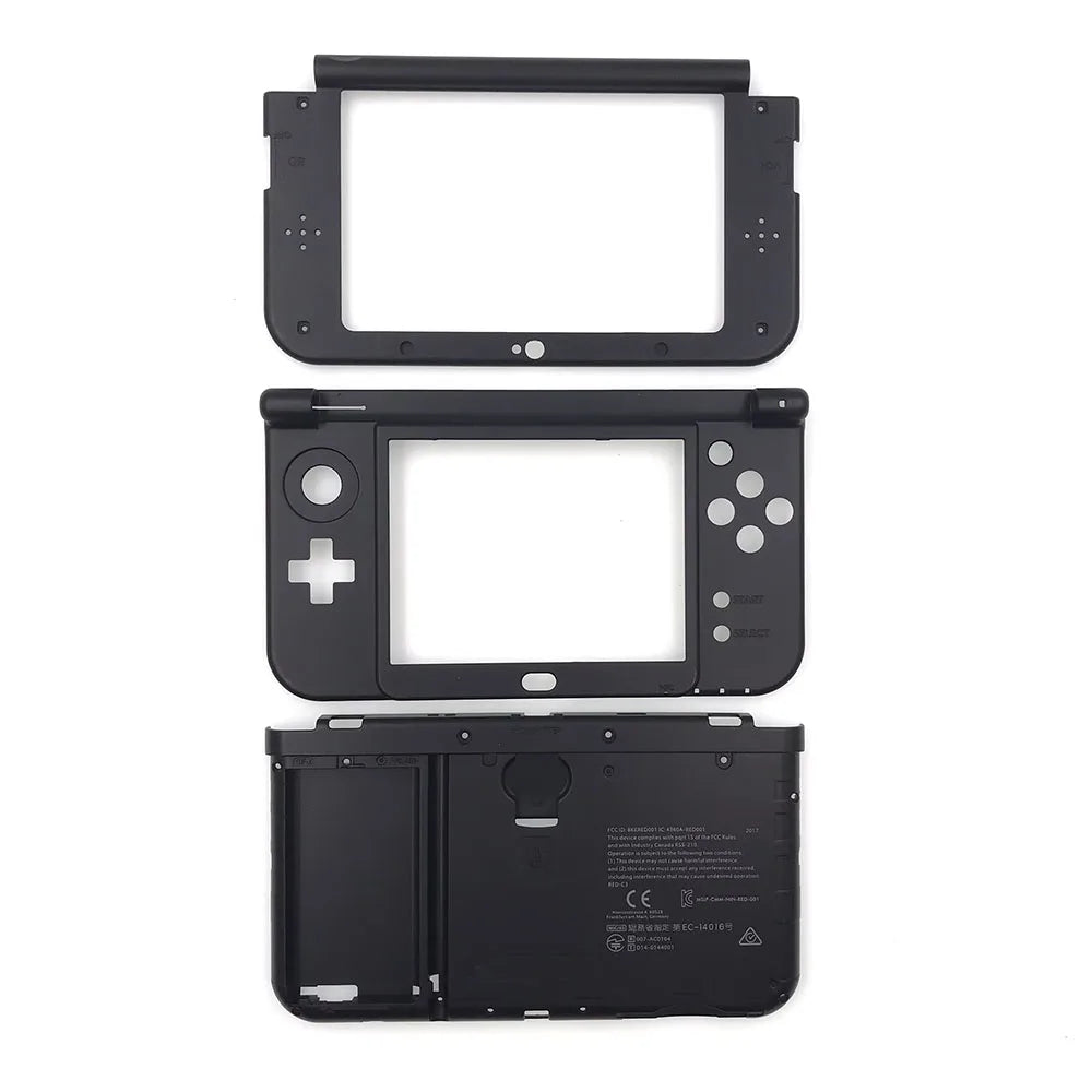 Replace BCD Cover For New 3DS XL LL Top Upper Screen Frame Bottom Middle Shell Battery Cover Housing Shell Game console repair parts