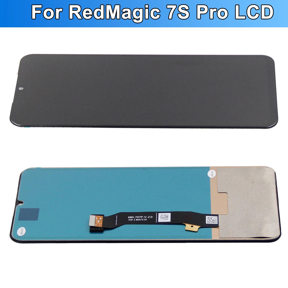Red Magic 7s pro LCD Display Touch Panel Screen Digitizer Assembly for ZTE Nubia Red Magic 7s pro / 7 pro NX709S NX709J LCD ZTE phone repair parts