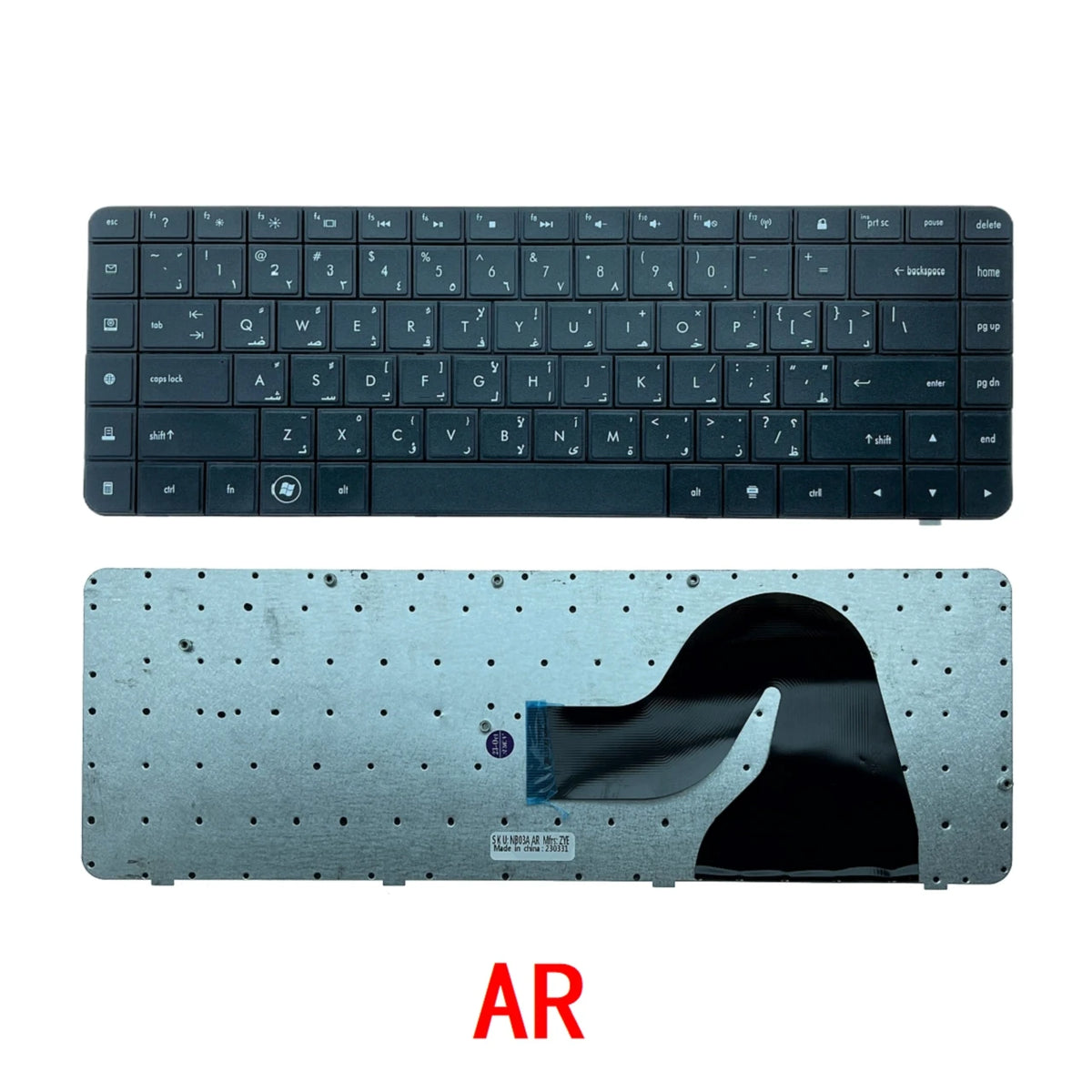 New US Russian Spanish Arab Brazil Laptop Keyboard For HP Compaq Presario CQ56 G56 CQ62 G62 Notebook PC Replacement HP laptop repair parts