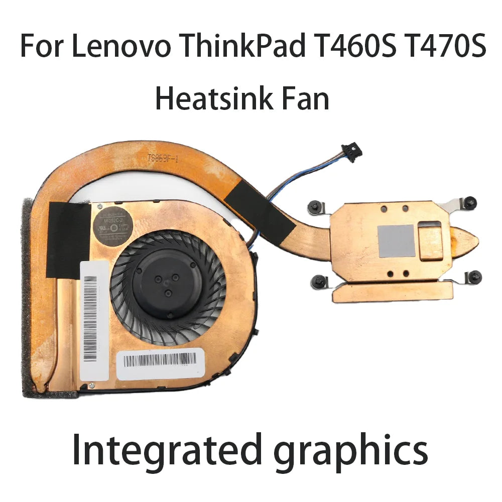 Original Heatsink for Lenovo ThinkPad T460S T470S Laptop Heatsink FAN Integrated graphics Cooler FRU:01AY891 00UR985 Lenovo laptop repair parts